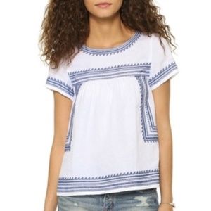 Madewell Linen Folktale Blouse